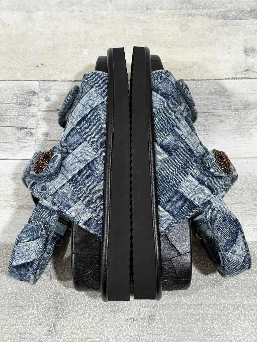 KURT GEIGER LONDON ORSON SANDAL - NAVY - SZ - 6.5 .US - Picture 4 of 10